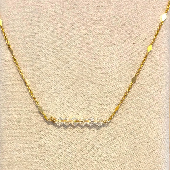 Swarovski crystal bar necklace - Picture 1 of 3